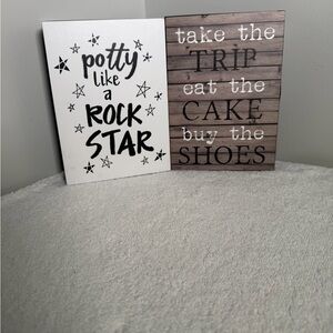 Decorative Quote Signs Set